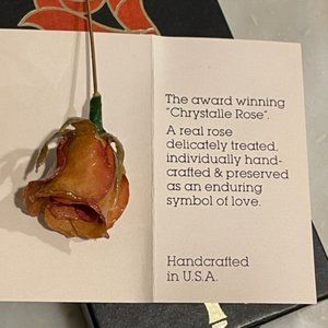 Vintage Chrystalle Flower "A Real Rose"